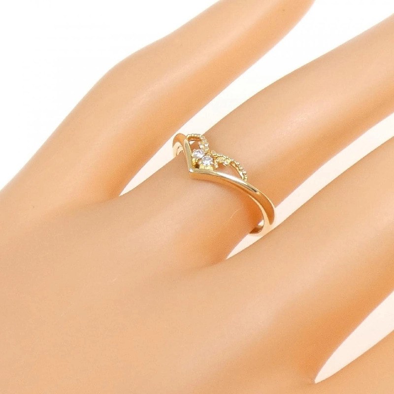 Nhẫn kim cương K18YG 0.012CT 669125