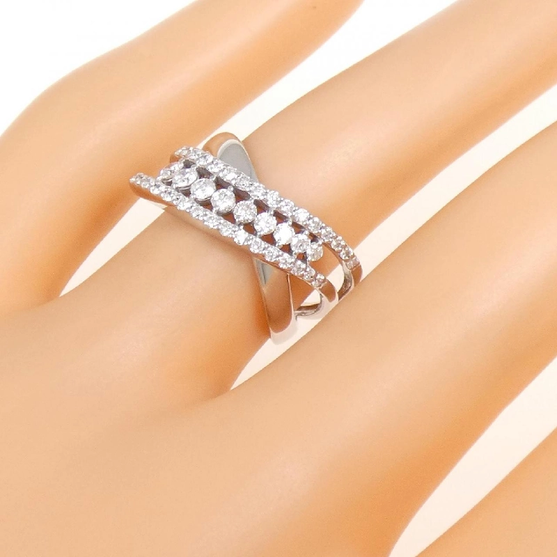 Nhẫn kim cương K18WG 0.50CT 670592