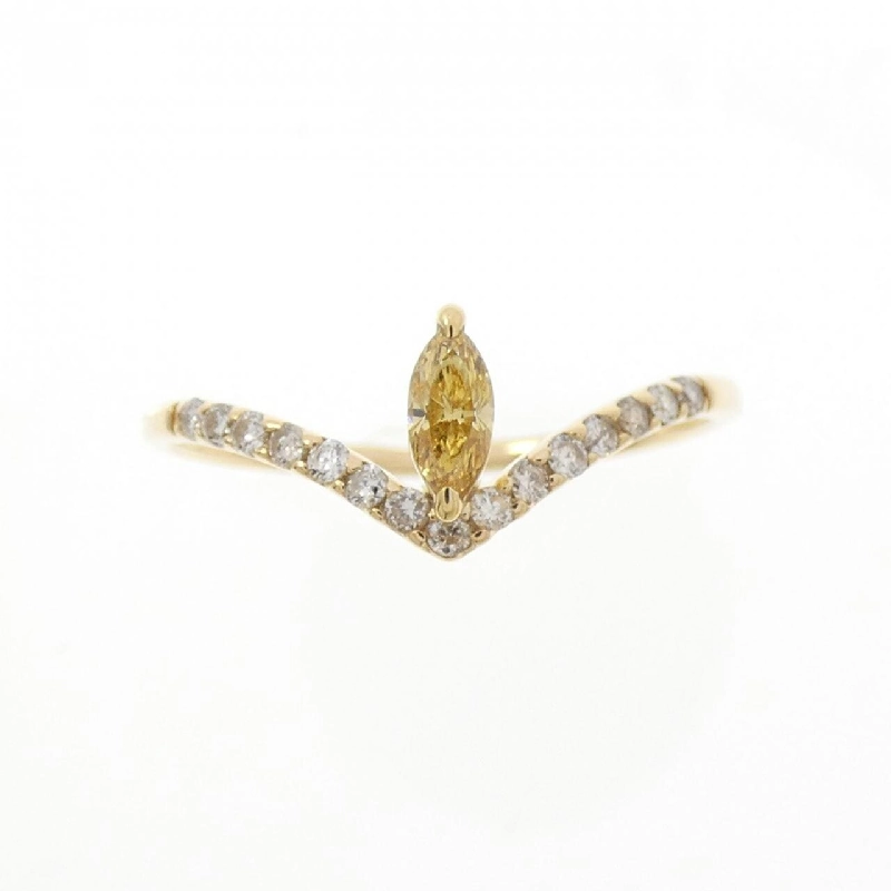 Nhẫn kim cương K18YG 0.09CT 670053