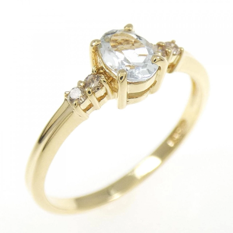 Nhẫn Aquamarine K18YG - Hàng hiệu Chính hãng 850843