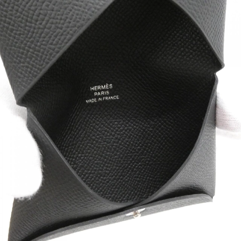 【Sản phẩm chưa sử dụng】Thẻ đựng thẻ Hermes Calvi 044164CK 623489