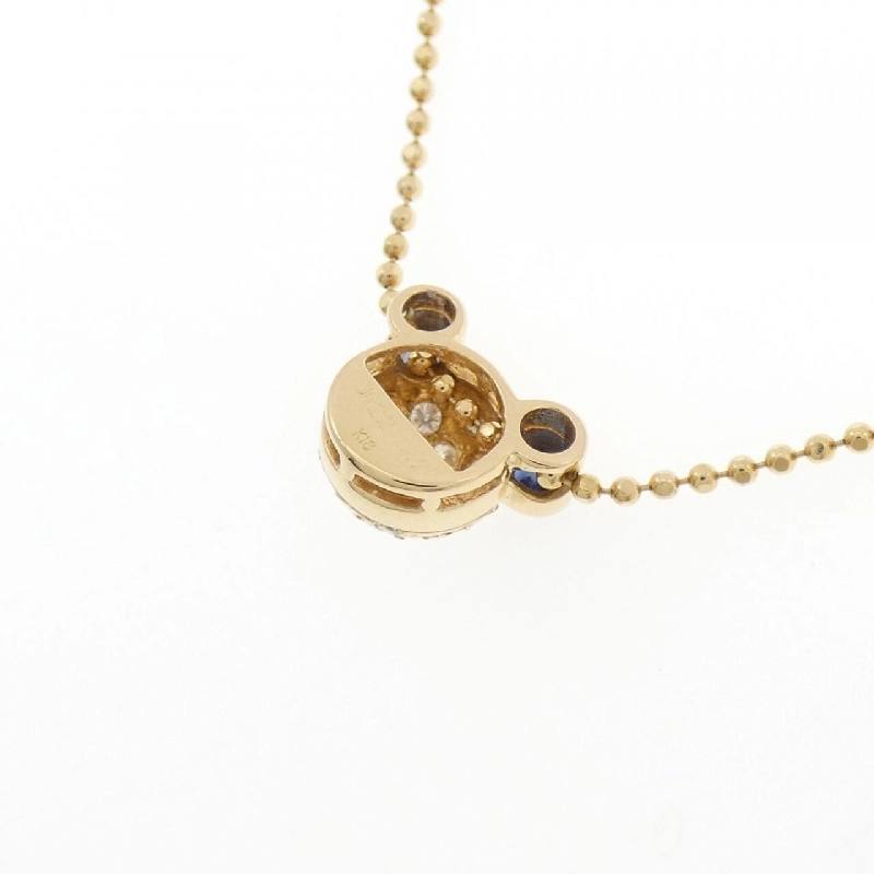 K18YG Pave Sapphire Necklace 0.12CT - Hàng hiệu Chính hãng 857883