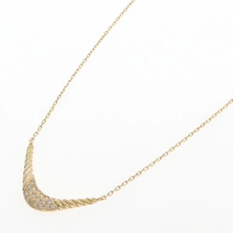 K18YG Dây chuyền kim cương - Hàng hiệu Authentic 860935