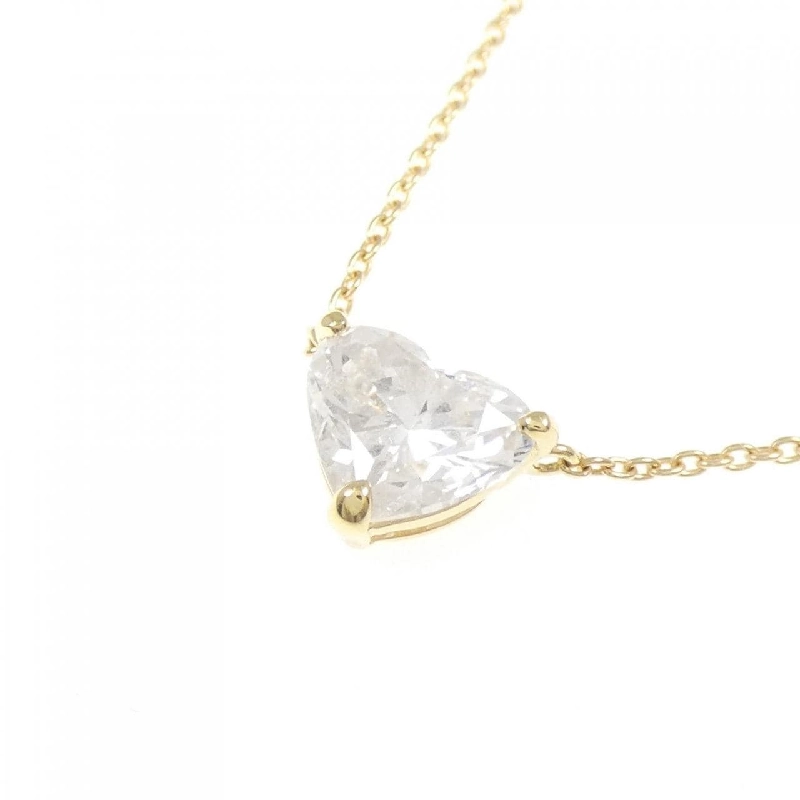 Dây chuyền kim cương K18YG 1.176CT F I1 hình trái tim - Hàng hiệu Chính hãng 874002