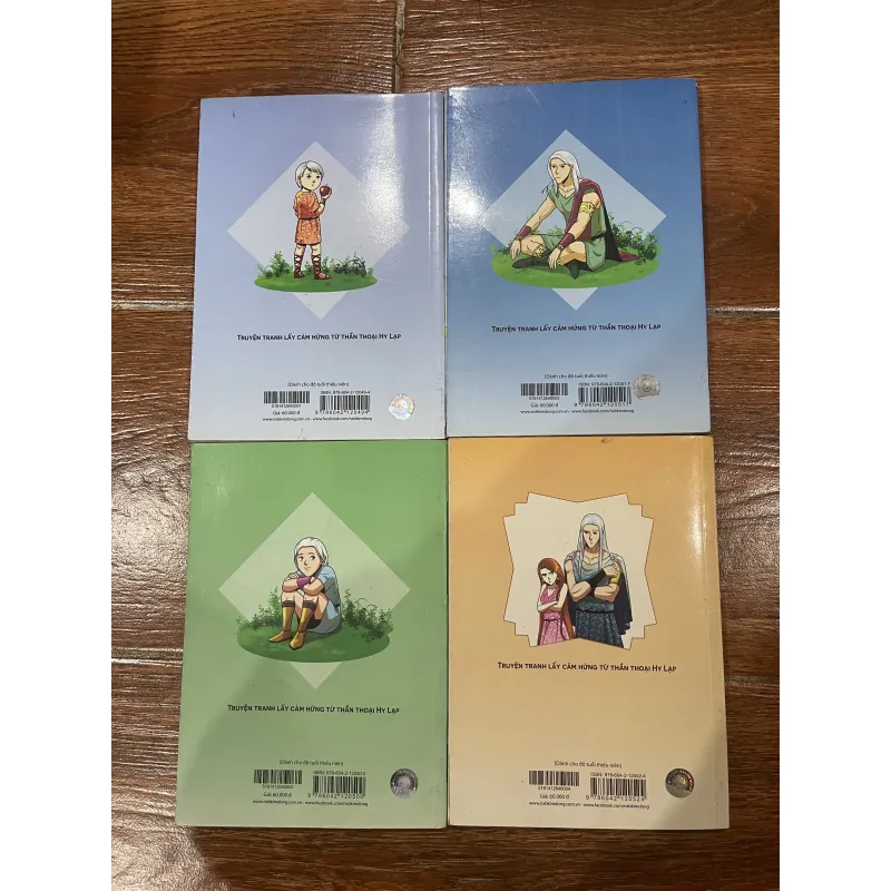 Các vị thần Hy Lạp combo 4 cuốn 762247