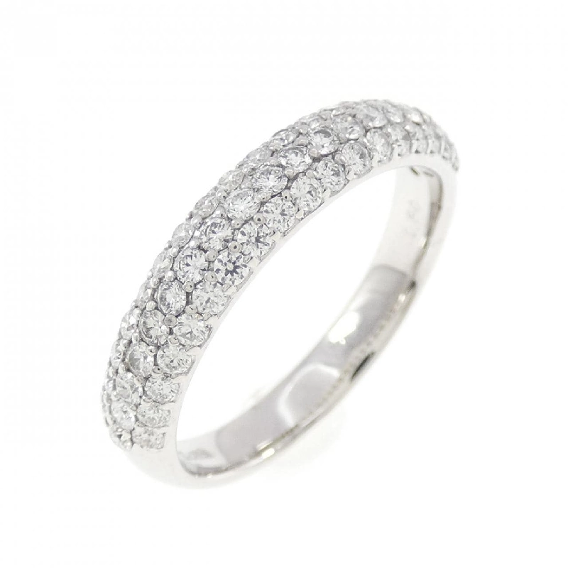 Nhẫn kim cương Pavé K18WG 0.50CT 671597