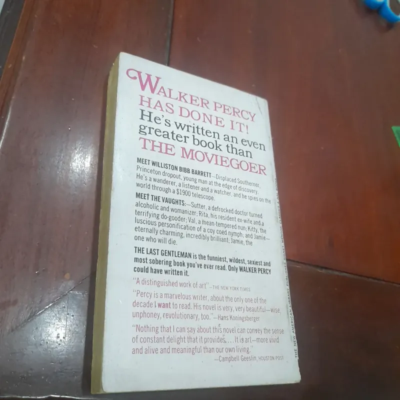 Walker Percy - THE LAST GENTLEMAN 702962
