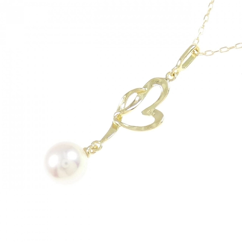 K18YG Dây chuyền ngọc trai Akoya 7.3mm - Hàng hiệu Authentic 856832