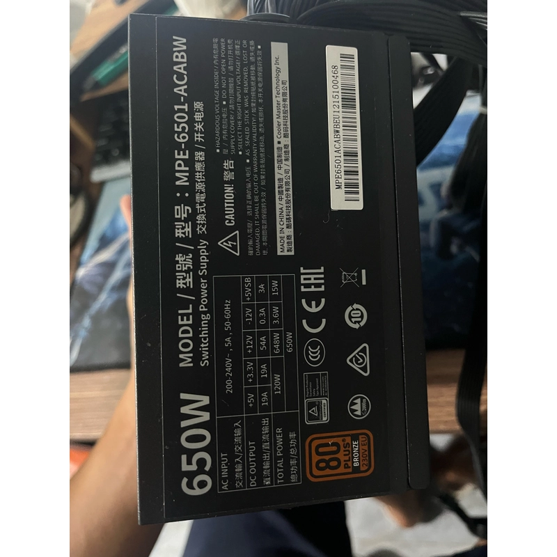 Nguồn máy tính cooler master 650W 454150