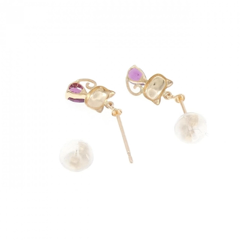 K10YG Bông tai Garnet - Hàng hiệu Chính hãng 869981