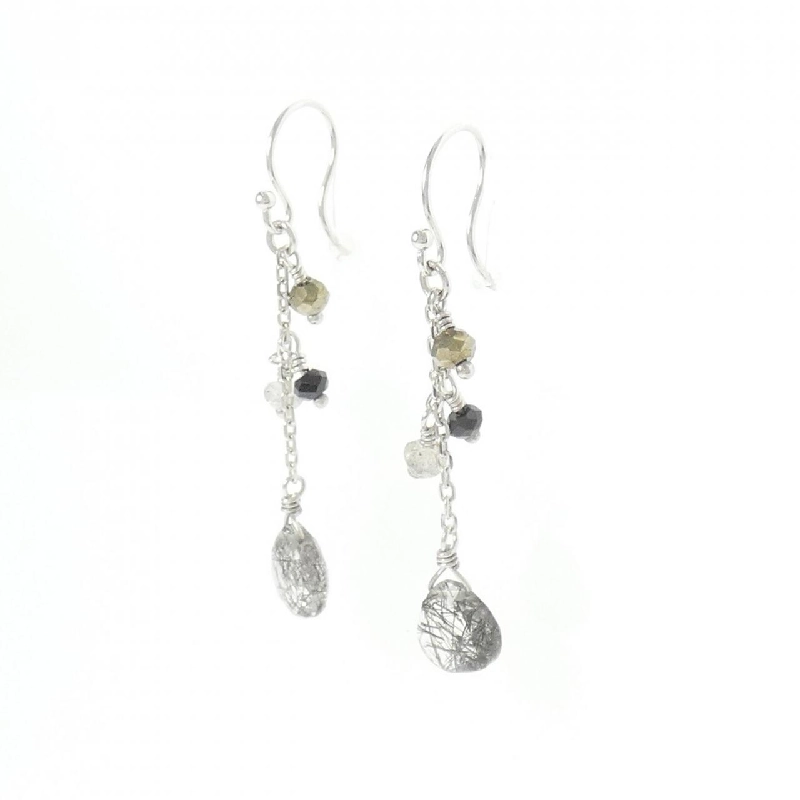 K18WG Tourmaline Inquartz Bông tai - Hàng hiệu Chính hãng 867473