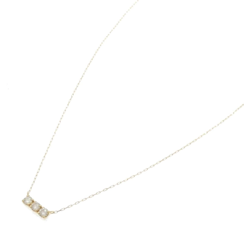 K18YG Ba viên đá kim cương Dây chuyền 0.15CT - Hàng hiệu Chính hãng 858224