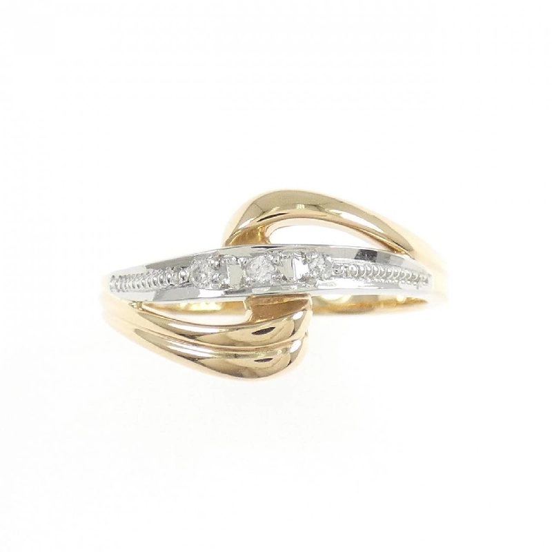 K18YG/PT900 Nhẫn kim cương - Hàng hiệu Authentic 853140