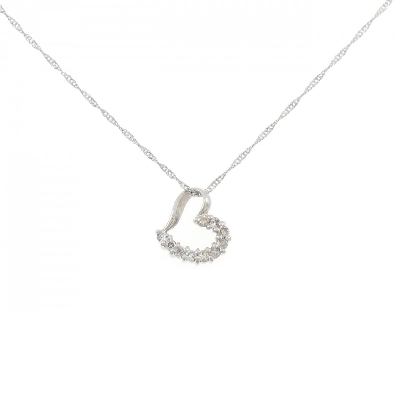 Dây chuyền kim cương hình trái tim PT900/PT850 0.1CT - Hàng hiệu Chính hãng 863570