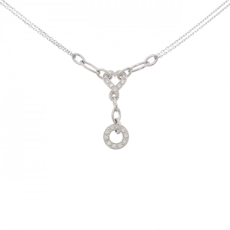 Dây chuyền kim cương hình trái tim 750WG - Hàng hiệu Authentic 857542