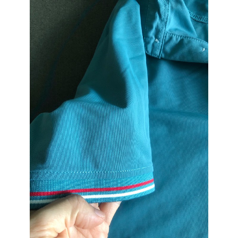 Áo golf nam sz M xanh 12370