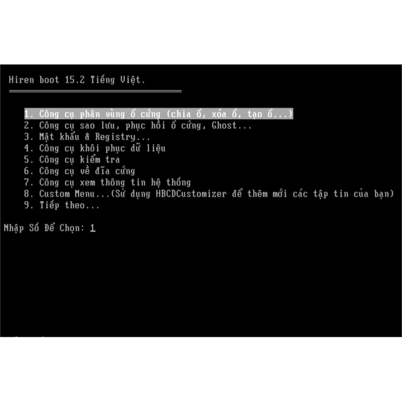 Đĩa CD Hiren's BootCD 15.2 (Đĩa CD cứu hộ) 323324