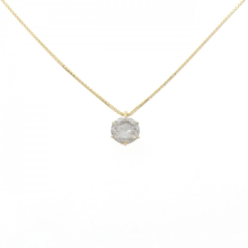 K18YG Solitaire Dây chuyền kim cương 1.151CT - Hàng hiệu Authentic 861584