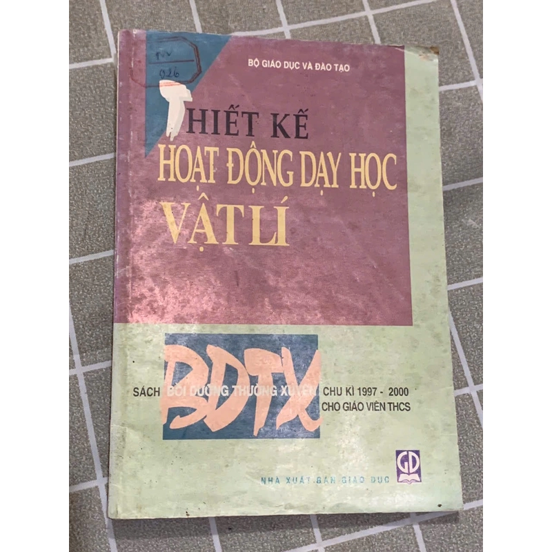 Thiết kế hoạt động  học dạy Vật lý - 1997  544444