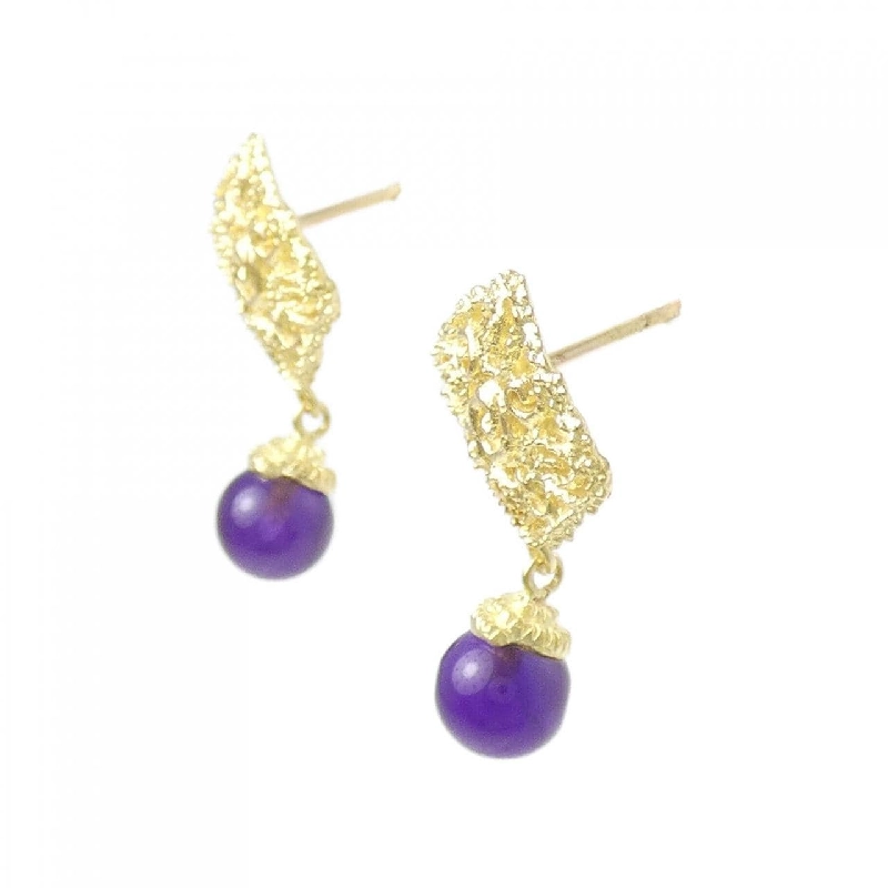 Bông tai Amethyst 750YG - Hàng hiệu Chính hãng 871100