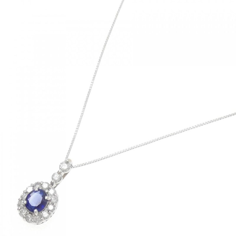K18WG Sapphire Necklace 0.59CT - Hàng hiệu Authentic 859644