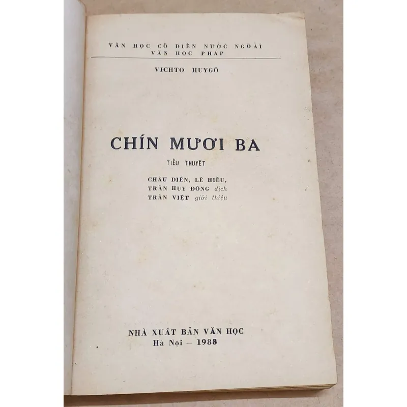Tiểu thuyết CHÍN MƯƠI BA (Victor Hugo) - 507 trang 731439