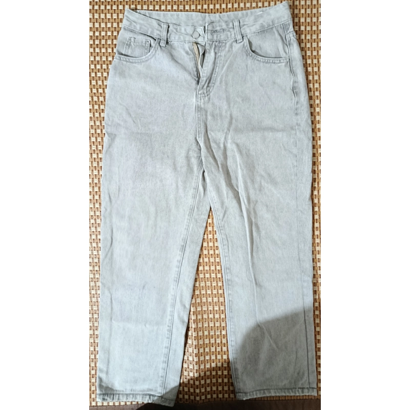 [TẶNG] Quần Jeans nữ ống rộng size L màu xám 547242