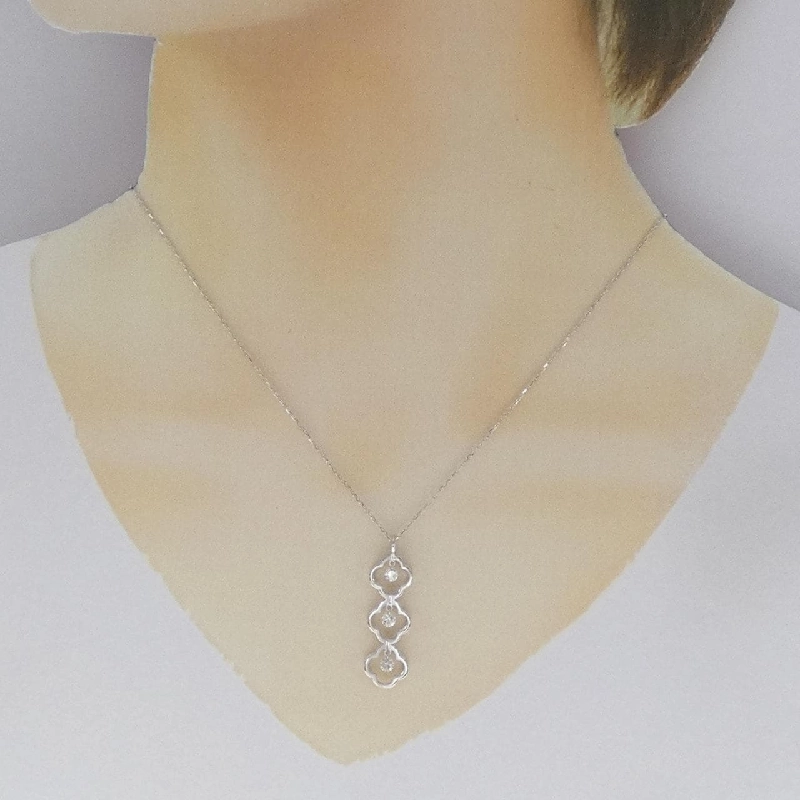 K18WG Dây chuyền kim cương 0.30CT - Hàng hiệu Chính hãng 860178