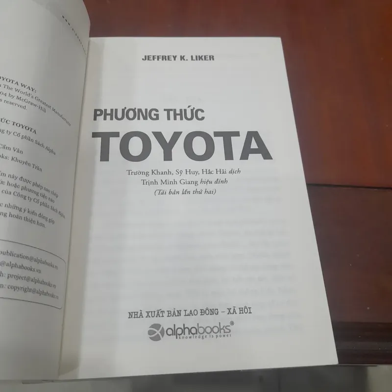 Jeffrey K. Liker - PHƯƠNG THỨC TOYOTA 735555