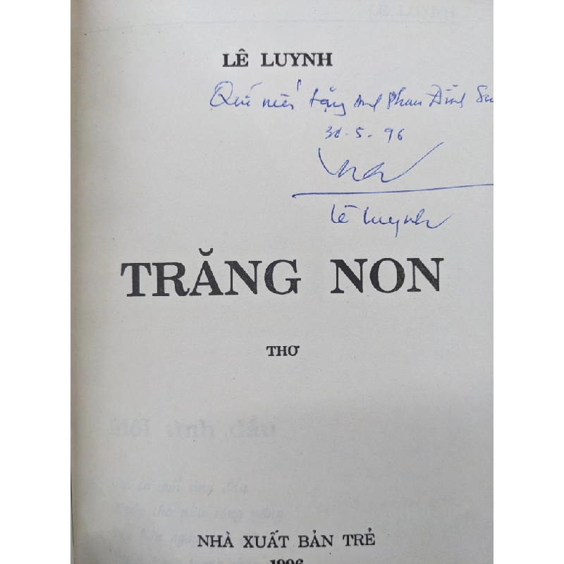 Trăng non - Lê Luynh ( sách có chữ ký tác giả ) 124865