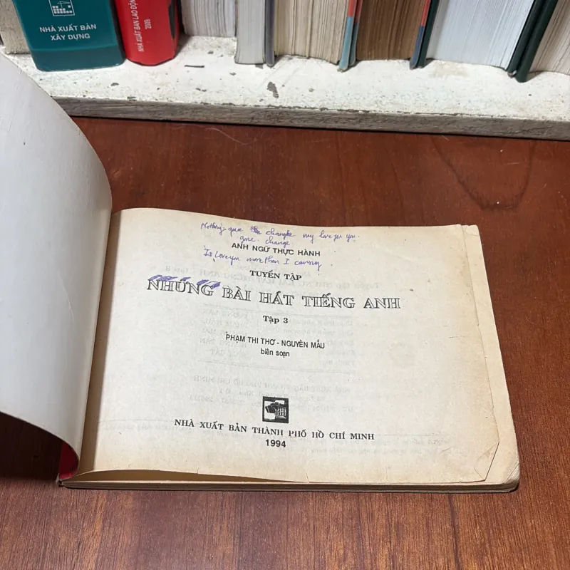 II Âm Nhạc: Tuyển Tập Những Bài Hát Tiếng Anh - 1994 780139