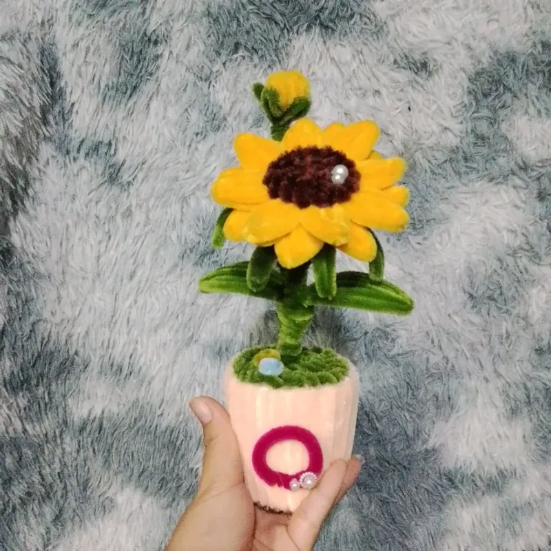 Chậu hoa kẽm nhung mini để bàn 719141