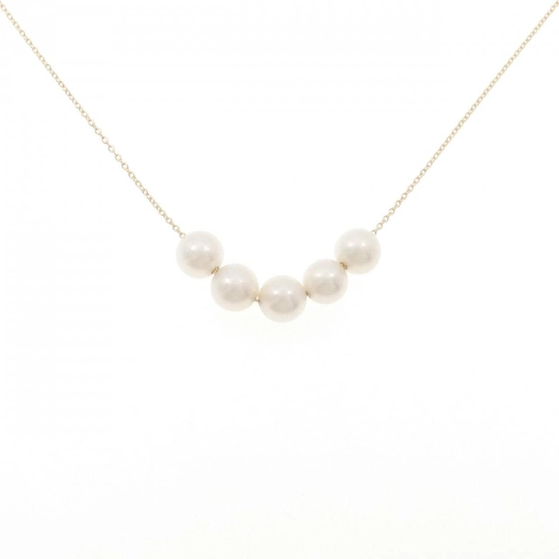 K18YG Ngọc trai Akoya Dây chuyền 6.7mm - Hàng hiệu Chính hãng 856511