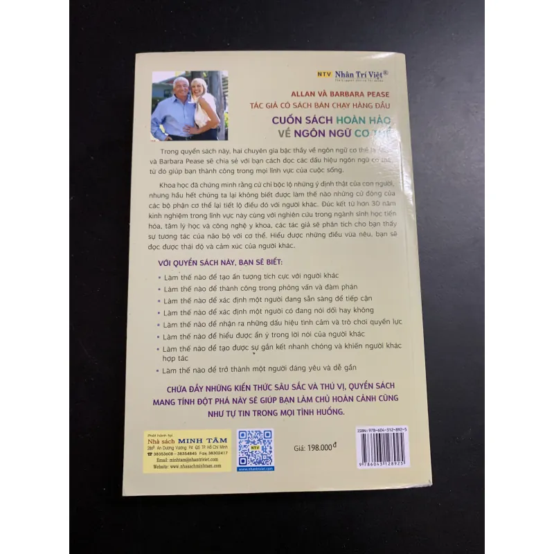 (Sách cũ) Cuốn sách hoàn hảo về ngôn ngữ cơ thể - Allan & Barbara Pease 992507