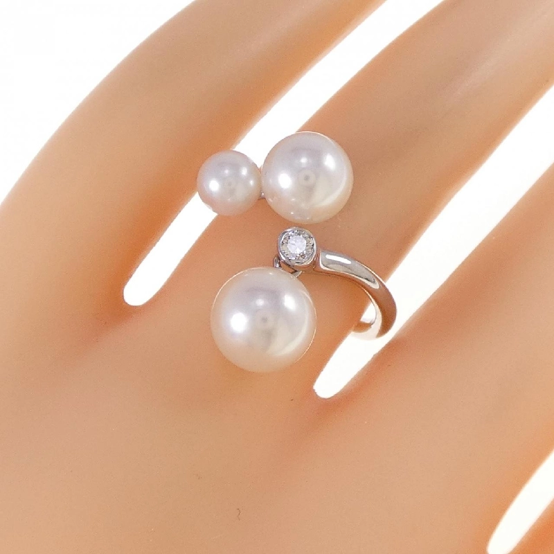 Nhẫn ngọc trai Akoya K18WG 670462