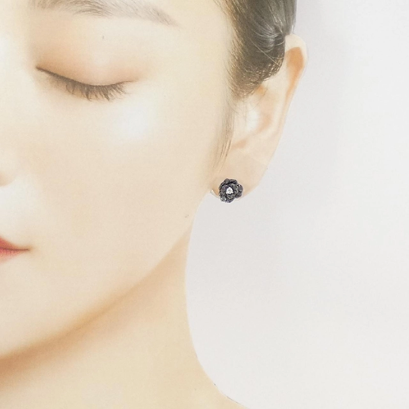 K18WG/K18BG Bông tai kim cương hồng 0.88CT - Hàng hiệu Chính hãng 874460