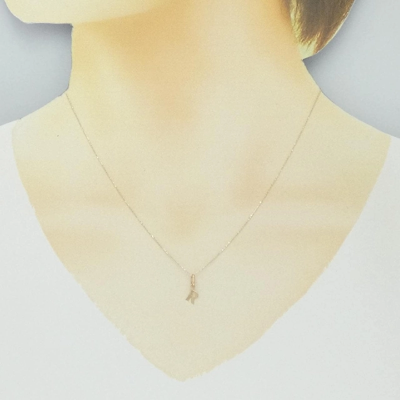 K10YG Chữ cái R Dây chuyền - Hàng hiệu Chính hãng 860619