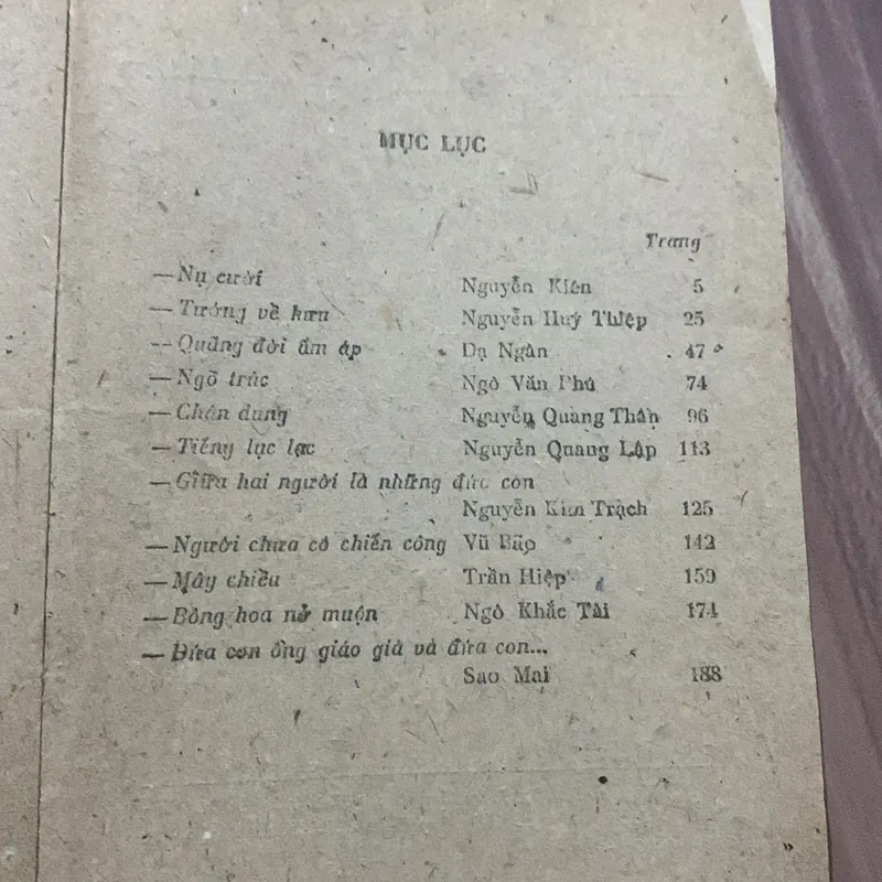 Tướng về hưu, truyện ngắn chọn lọc, 1988 703718