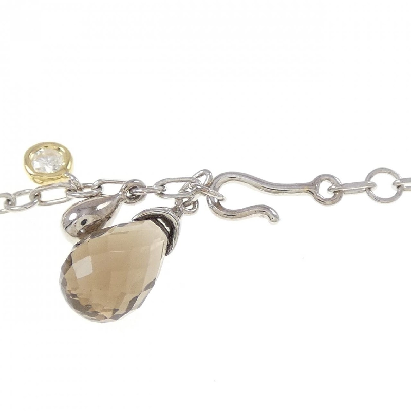 K18WG/K18YG Mặt dây chuyền đá màu - Hàng hiệu Authentic 865884