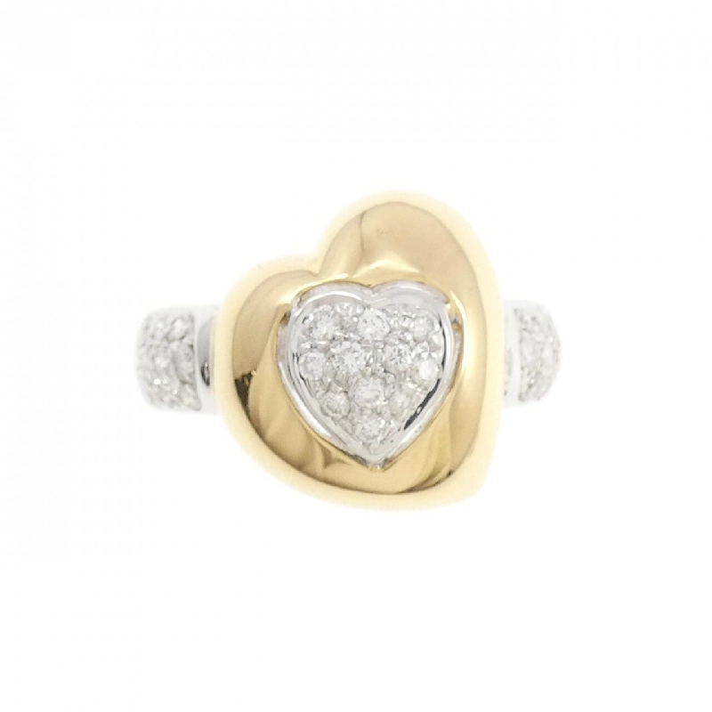 Nhẫn kim cương hình trái tim K18WG/K18YG 0.35CT 668933