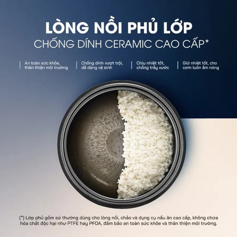 💎 Nồi cơm KALITE KRC6012 – Công nghệ Ceramic, giữ cơm mềm dẻo, thơm ngon 789023