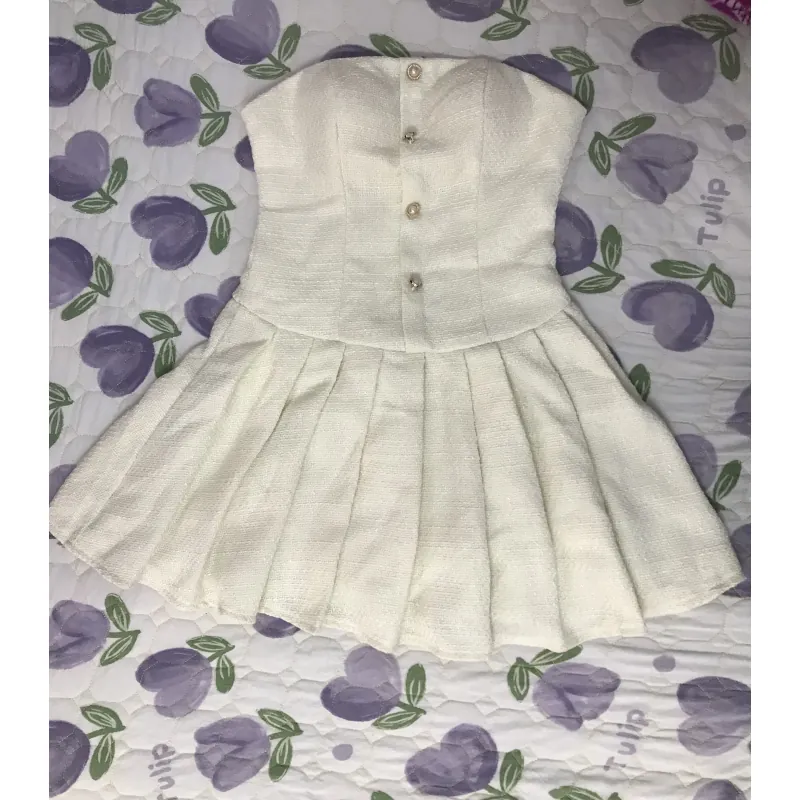 Đầm cúp ngực trắng size S 748799