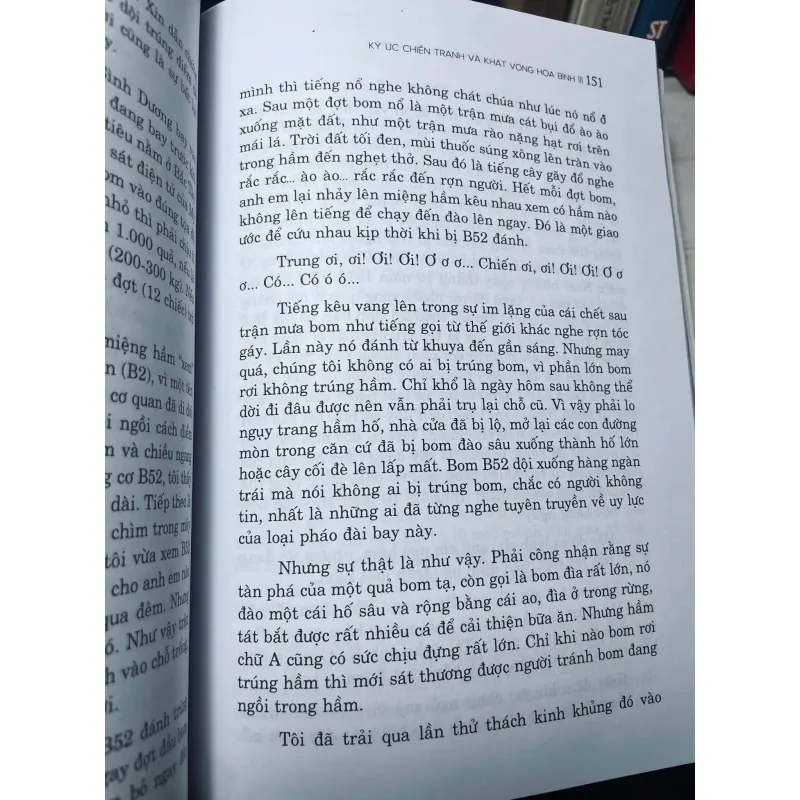 Sách Ký Ức Chiến Tranh và Khát Vọng Hòa Bình - Nguyễn Thọ Kiệt mới 90% 1004180