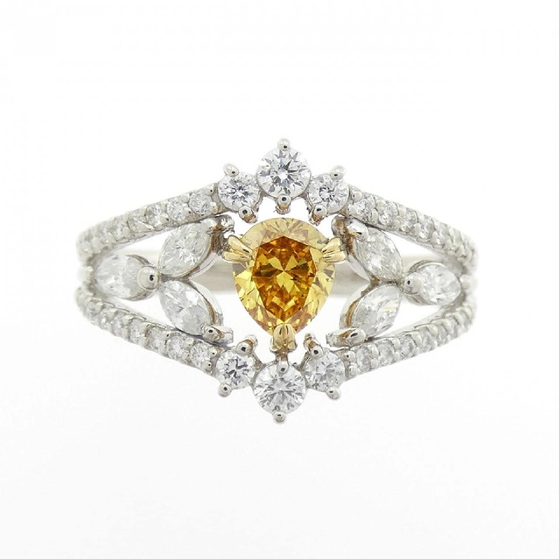 Nhẫn kim cương PT950/K18YG 0.440CT - Hàng hiệu Authentic 856117