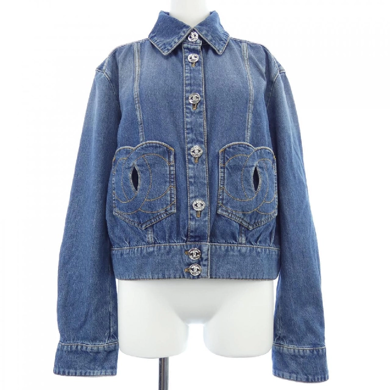 Áo khoác denim CHANEL LOOK12 P76746V68693 633459
