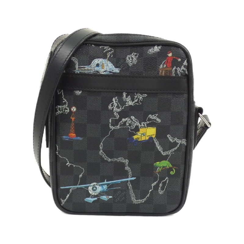 Túi đeo vai Louis Vuitton Damier Graphite Map Danube N40239 612393