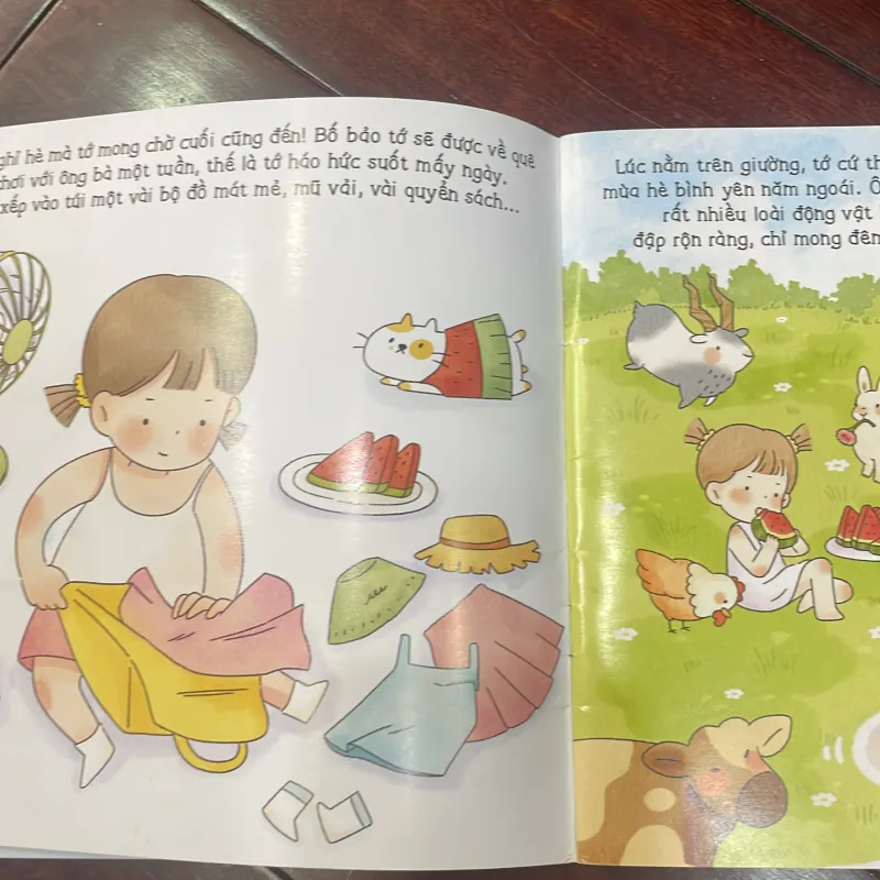Tớ Bo và chiếc xe ba bánh - động vật nông trại - hộp háo hức - sách thiếu nhi trẻ em 1046512