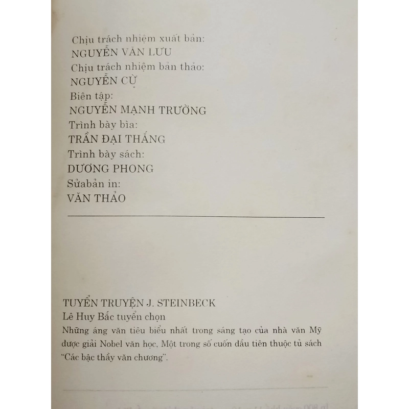 Tuyển truyện John Steinbeck 523320