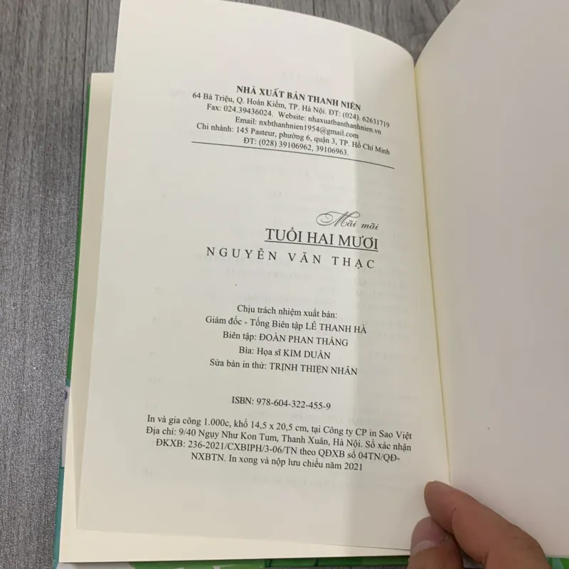 Mãi mãi tuổi hai mươi - nguyễn văn thạc. Phiên bản đặc biệt 989532