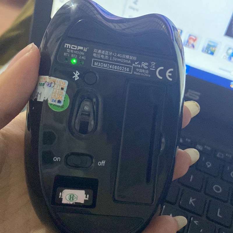 Chuột không dây MOFII M3 Màu xám đen 525784